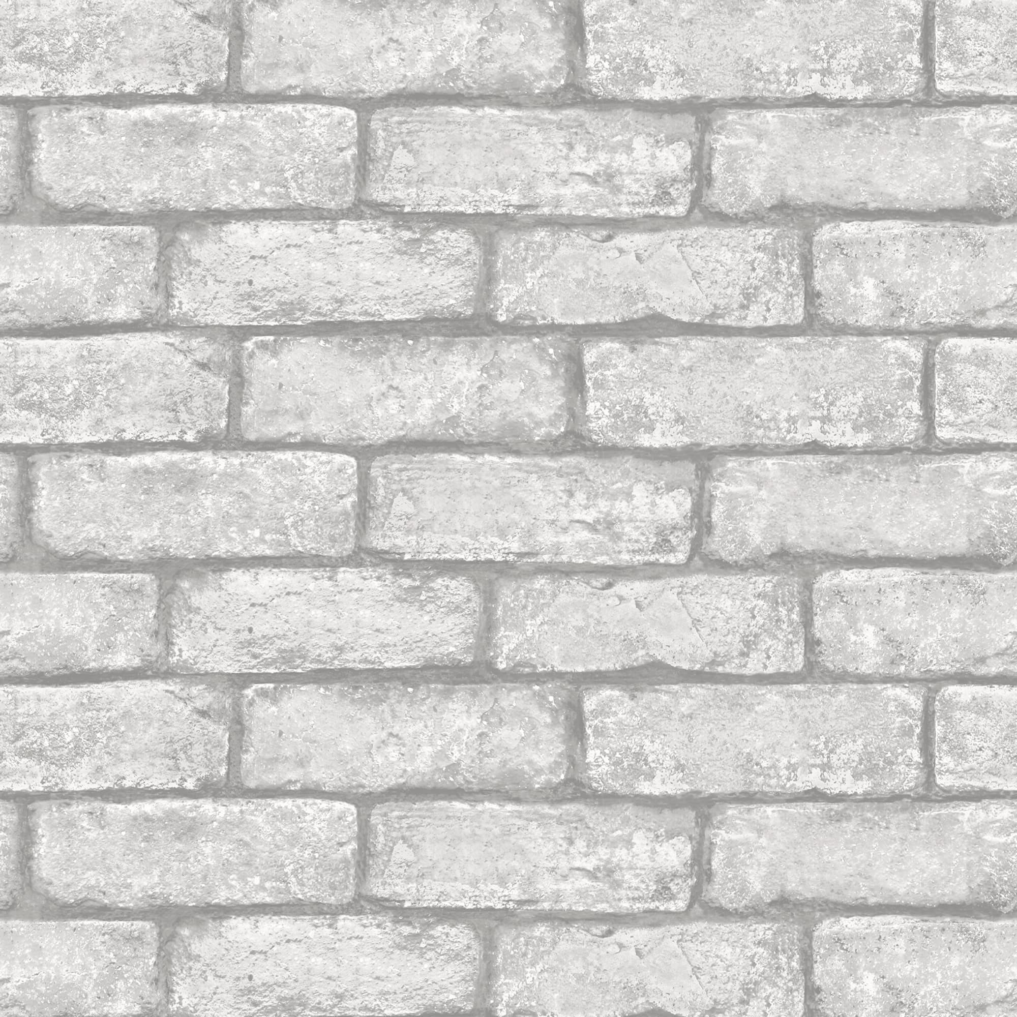 InHome Cambridge Brick Gray Peel & Stick Wallpaper